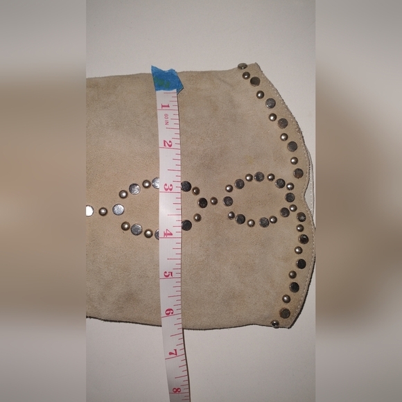 Free People Tan Western Studded Country Cowboy Boots Chappelle Roan Style 6.5 - Picture 15 of 16